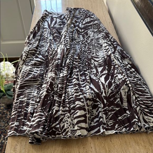 Coldwater Creek Brown and Beige Patterned Women's Skirt Size M - Picture 1 of 5